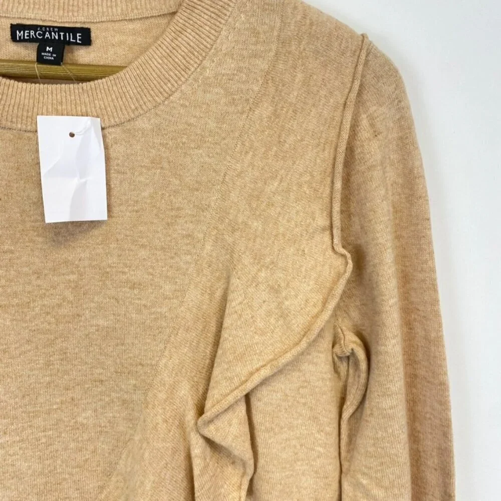 NWT J. Crew Mercantile Wool Blend Ruffle Sweater